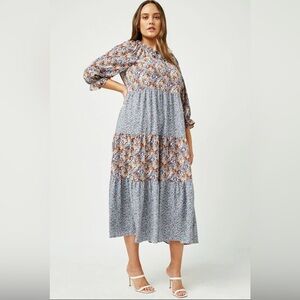 Mix Floral Block Maxi